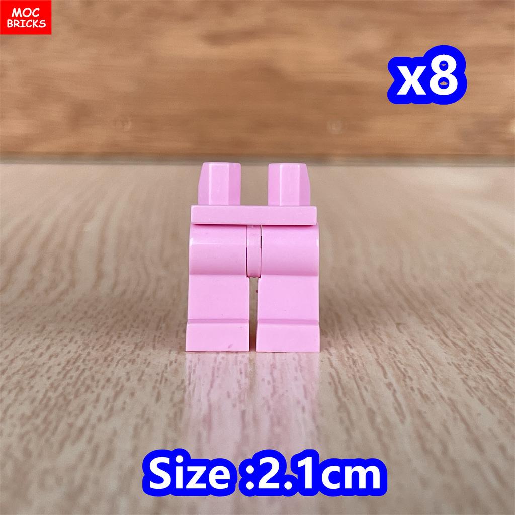 8pcs/lot MOC Bricks Blank Pants Legs Body Wear Figure Accessory Assembled Building Blocks Toy Kids Plastic Dolls