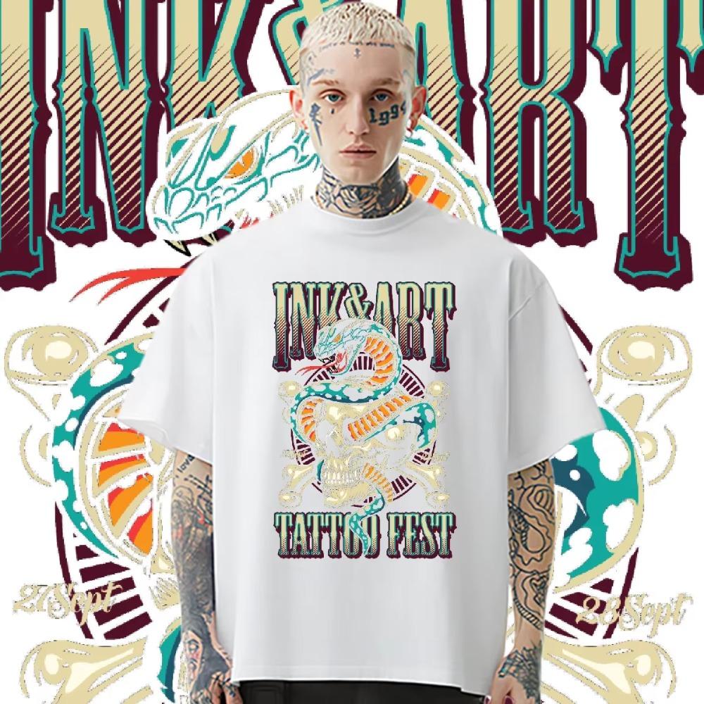 Cobra T-shirt Oversize Loose Tees Classic Vintage Hip Hop T Shirt Design Special Cotton Tshirt Outdoor Style Unisex Clothes