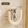 Bear Design Wall-Mounted Slipper Holder
