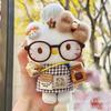 Cute Wishing Star King Cartoon Plush Doll Backpack Pendant Keychain Toy Soft Stuffed Animal Bag Charm Gift For Kids