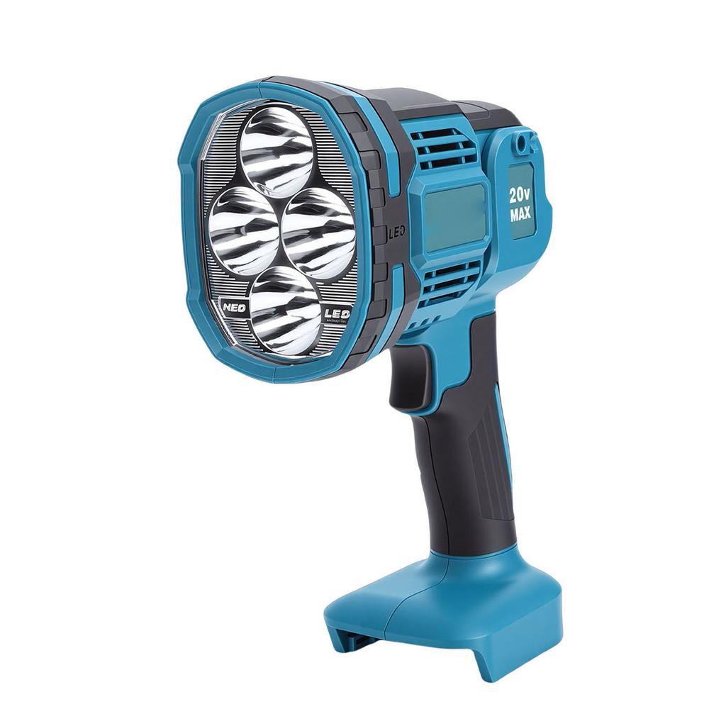 Cordless LED Work Light Support for Makita BL1815 BL1820 BL1830 BL1840 BL1850 Battery 1500lm Handheld Spotlight