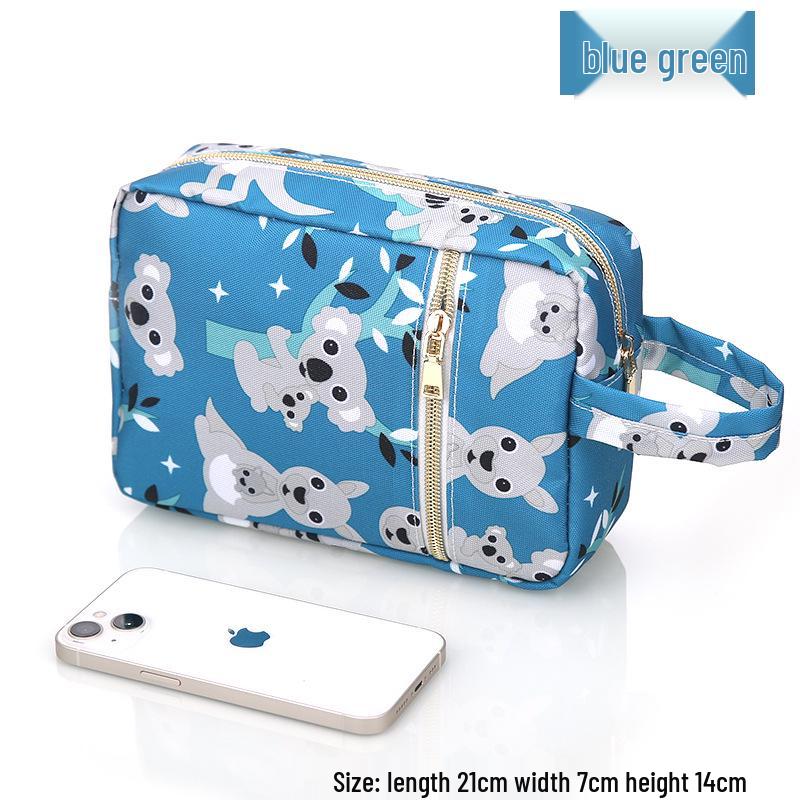 Stilvolle Damen Kleine Wasserdichte Oxford Reise-Toilettenartikel- und Kosmetik-Aufbewahrungstasche