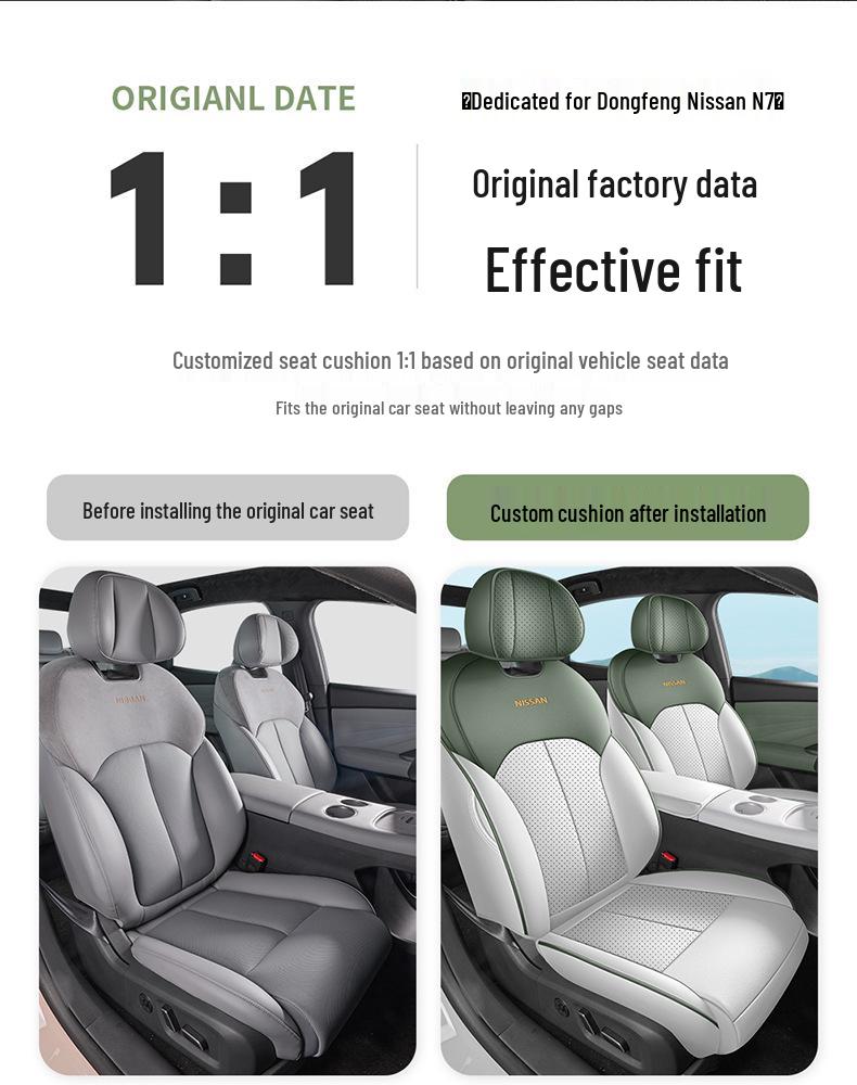 All-Season Full-Coverage Car Seat Covers for 2025 Nissan N7 Models