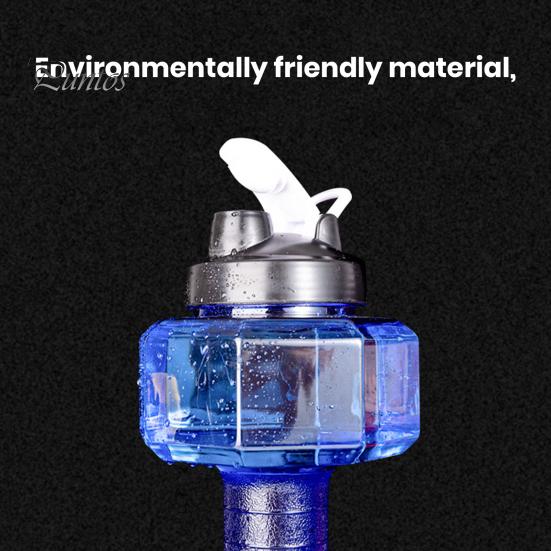 500/1500/2200/2600ML Činka Sportovní láhev na vodu Čirá přenosná síla paží Cvičení Pohár na pití na vodu Domácí Posilovna Fitness vybavení