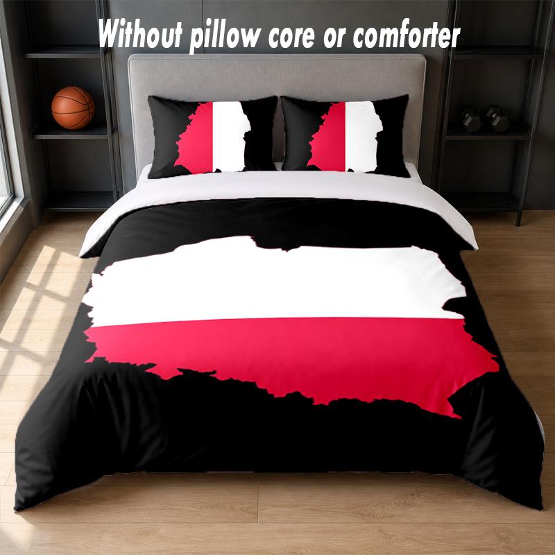 Set Biancheria da Letto Design Polonia 1 Copripiumino + 2 Federe Morbido Traspirante Biancheria da Letto per la Casa