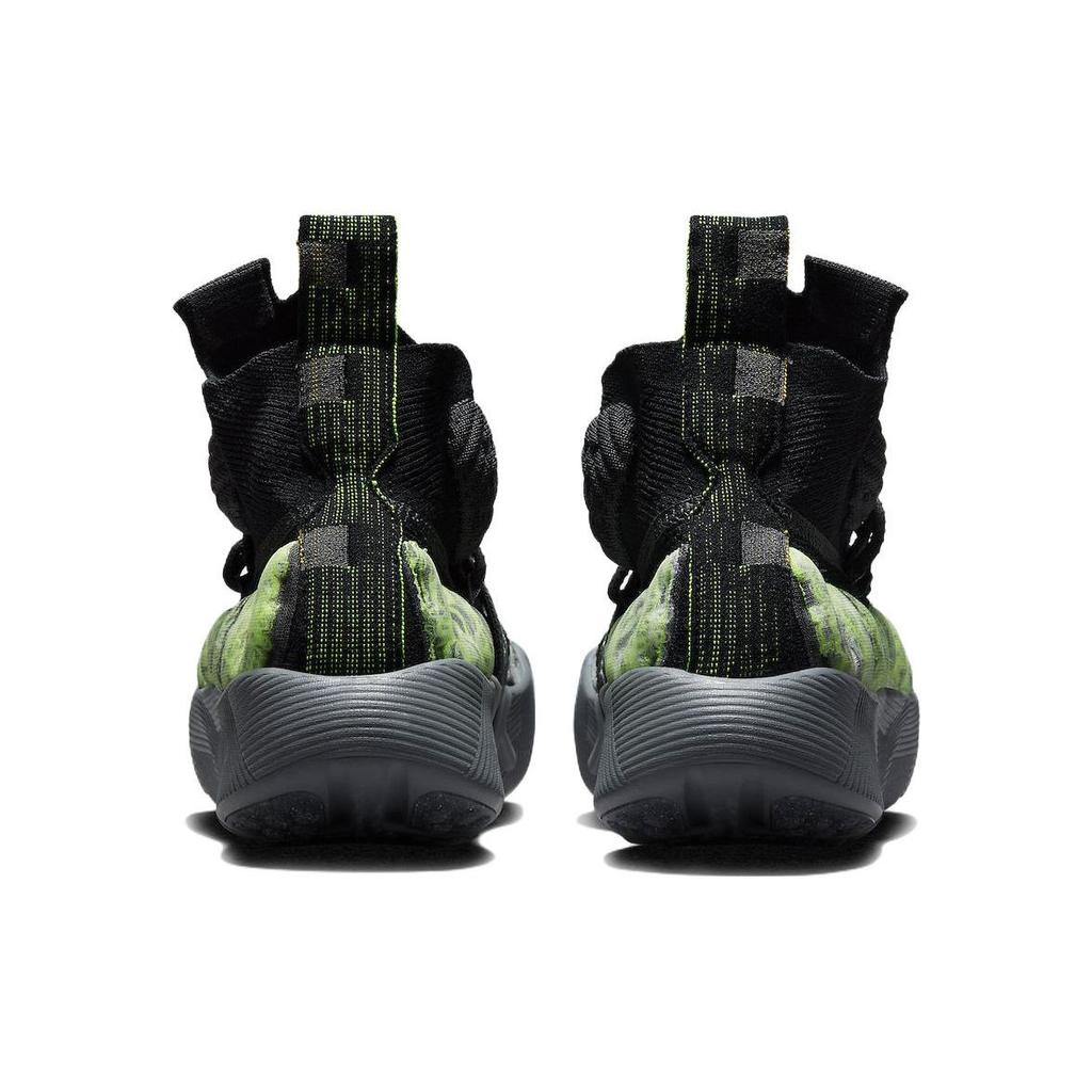 Nike ISPA Sense Flyknit Black Neon Green Unisex Sneakers Seafoam Smoke-Grey CW3203-003