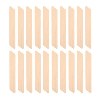 20 adet Ahşap Saplı Ağda Spatulası Ağda Yüz Uygulama Çubukları Tüy Alma Çubukları