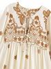 Summer European and American Women's Clothing Positioning Printing Fringed Bohemian Loose Dress