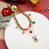 Festive Holiday Necklace Featuring Christmas Tree Charm And Jingle Bells Design Trendy Color Clavicle Chain Jewelry