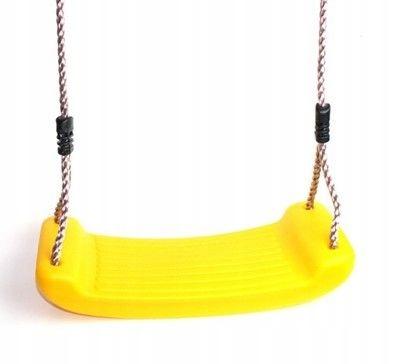 Solid Plastic Playground Swing Yellow
