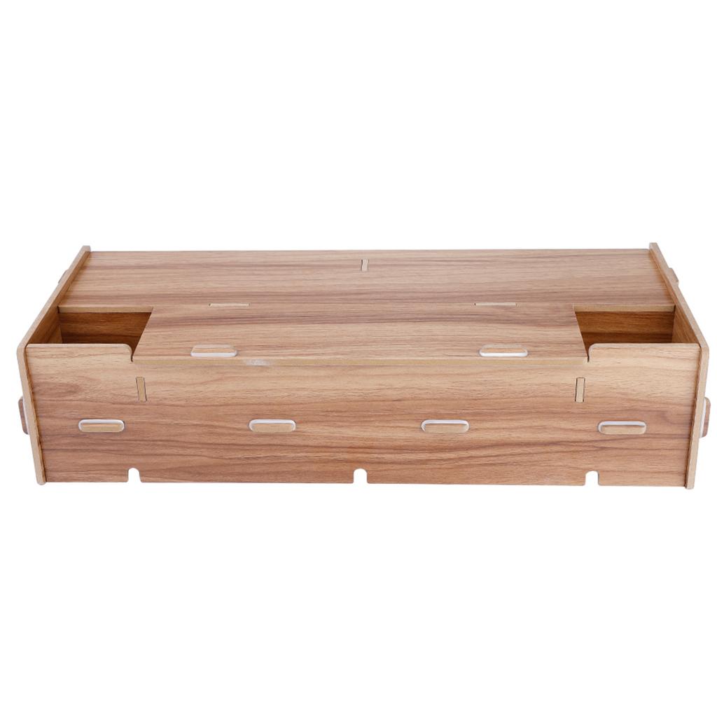 Heighten Shelf Rack Shelf Stand Holder for Display Screen Keyboard Base Bracket Cherry Wood