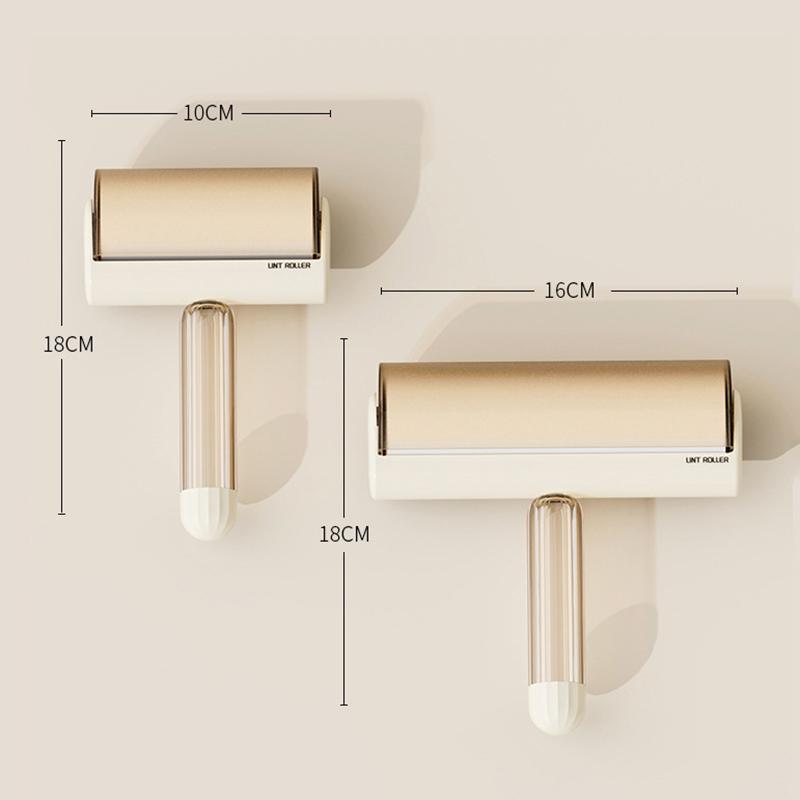 Type Tearable Roll Paper Hairs Sticky Roller Dust Pet Hair Remover Brush Clothes Carpet Lint Cleaning Replaceable Core