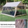 8-12 Person Portable Outdoor Mesh Canopy Tent with Mosquito Net, Sun & Rain Protection for Camping and Beach.