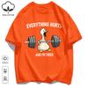 The Great Goose Striving For Fitness T-Shirt Unisex Loose Cotton Tee Trendy Summer Short Sleeve Unisex All-Match Hip Hop Clothing