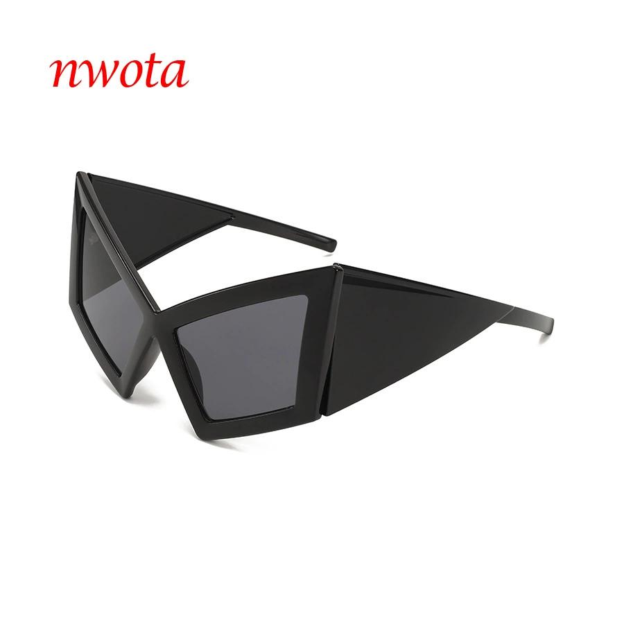 New Fashion Oversized Cat-Eye Glasses for Women and Men High-End Hip-Hop Style Eyewear Versatile Daily Trendy Accessory