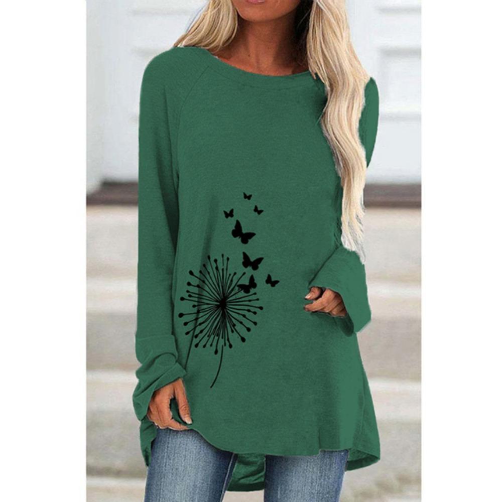 Women'S Long Sleeve T-Shirt Street Trend Clothing Crewneck Printed Top Loose Fashion 2023 Clothing High Quality Women'S T-Shirt
