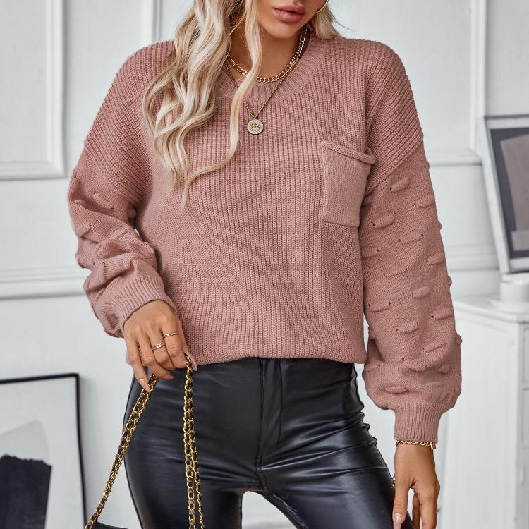 Vintage Loose Knitwear Cardigan Solid Color O Neck Top Long Sleeve Autumn Winter Sweater