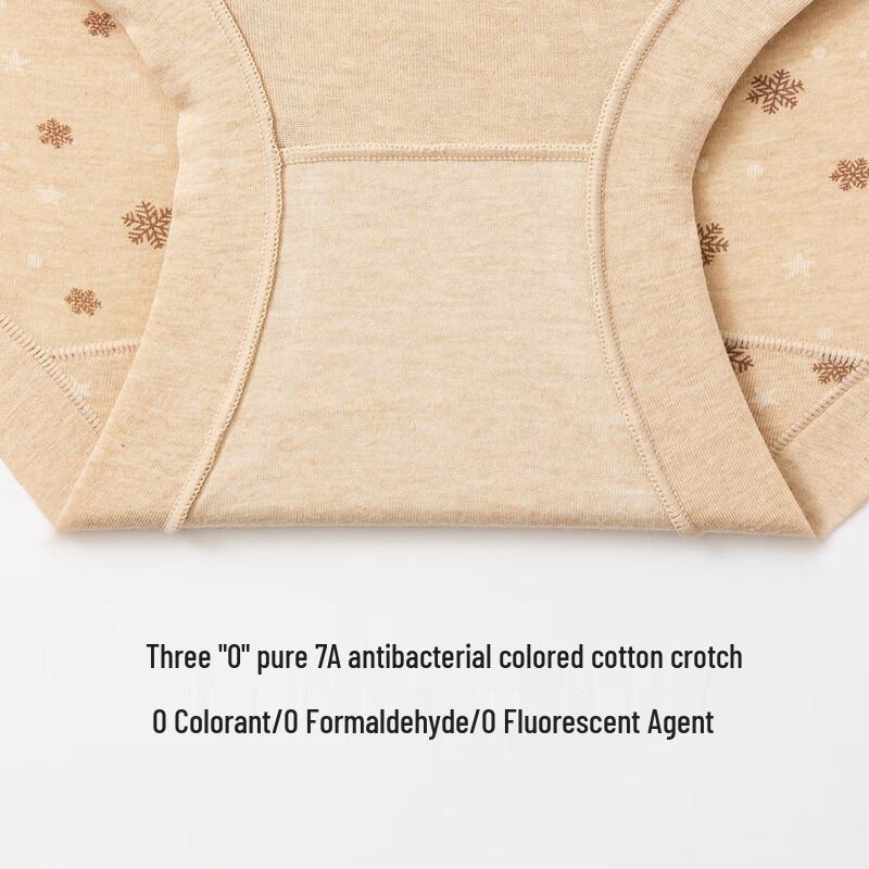 Women's High-Waist Antibacterial Cotton Briefs 3-Pack