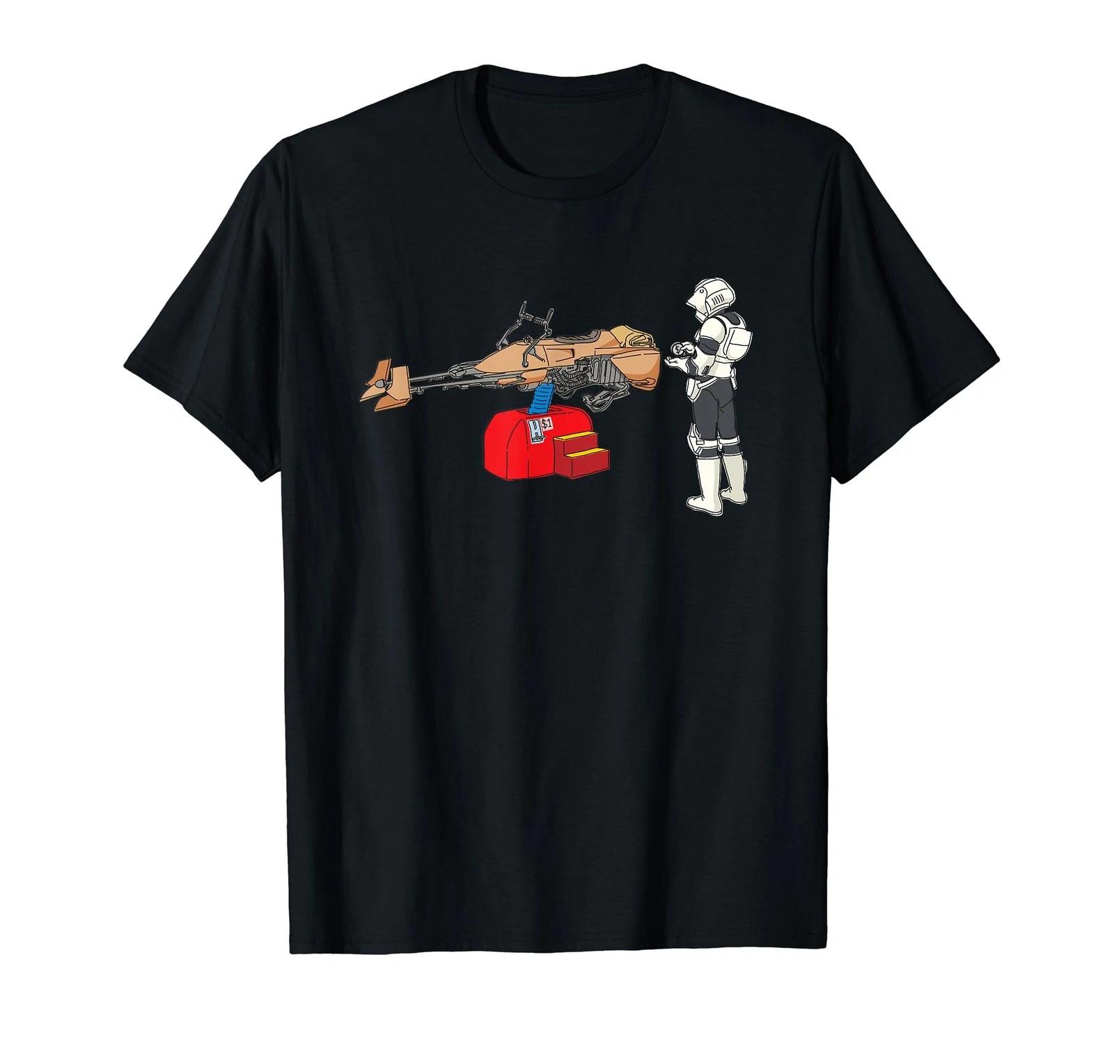 Star Wars Stormtrooper Speeder Bike Kids Ride T-Shirt_ S