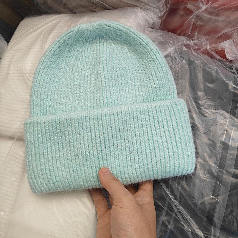 Winter Hats For Women Men Unisex Beanies Luxury Rabbit Fur Thermal Hat Soft Thick Keep Warm Casual Bonnet Baggy Cap New