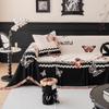 Funda Sofa Chenille Hawaii Butterfly Color Block Sofa Mat Throw Blankets All-season Camping Picnic Sofa Cover