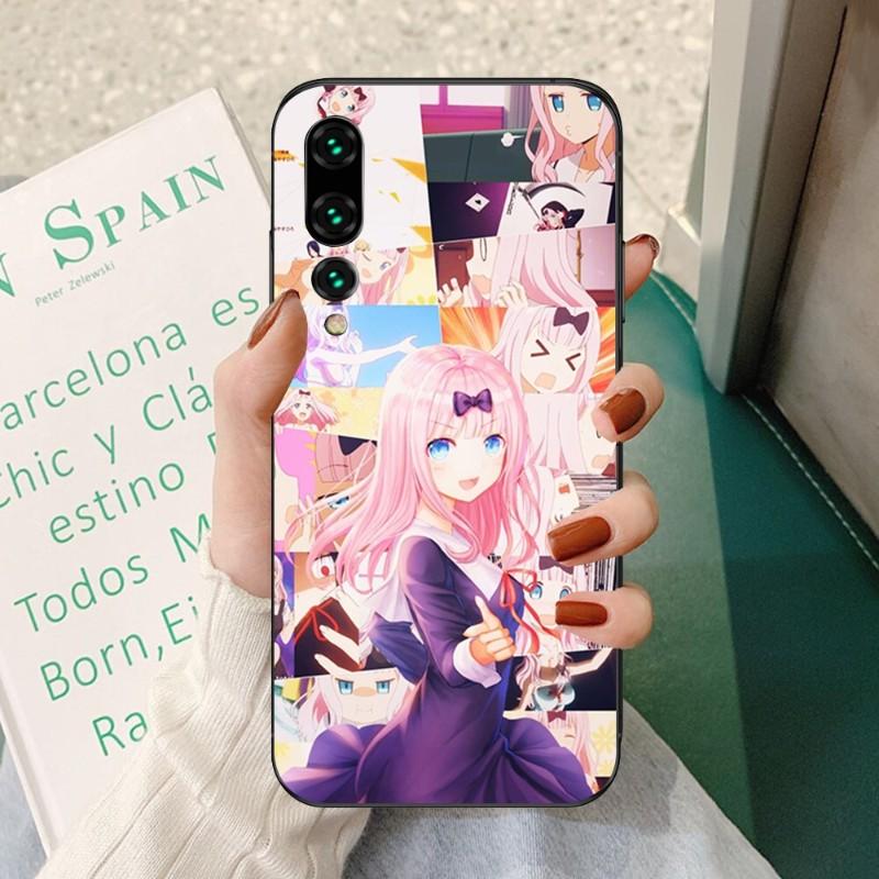 Husă pentru telefon Fujiwara Chika pentru fete pentru Huawei P50 P40 P30 Pro Lite P Smart 2021 2019 Magic 3, moale, neagră