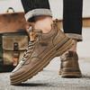 Height Increasing High Platform Boot Man Walking Breathable Men's Shoes Brown Men's Sneakers Sport Global Brands Funky