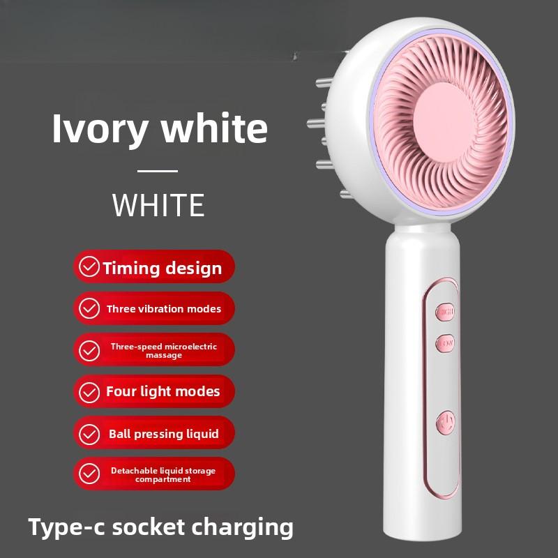 

Электрическая массажная расческа Красный свет Уход за головой Пушистая расческа Массажер для кожи Расческа для здоровых волос Сыворотка Введение лекарства English manual