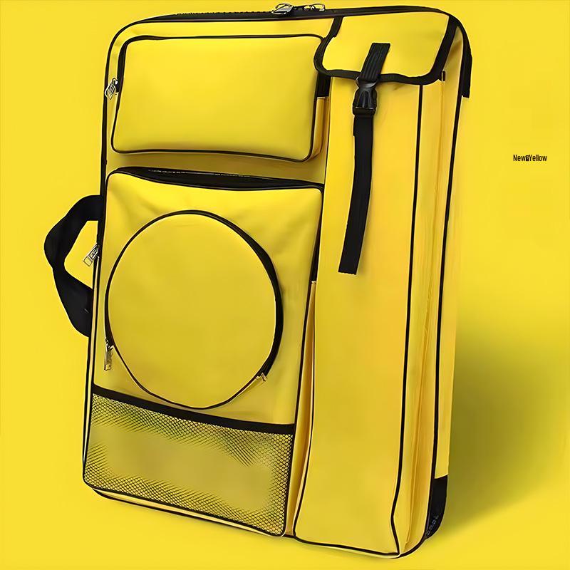 4K Multifunctional Waterproof Art Backpack - Large Zipper, Multi-Color Sketching & Drawing Board Bag