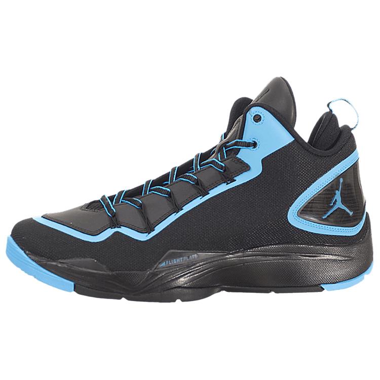 Jordan Super Fly 2 PO 'Dark Power Blue Trendy Cushioning Slip Resistant Mid top Basketball Shoes Unisex Black Blue 645058-006