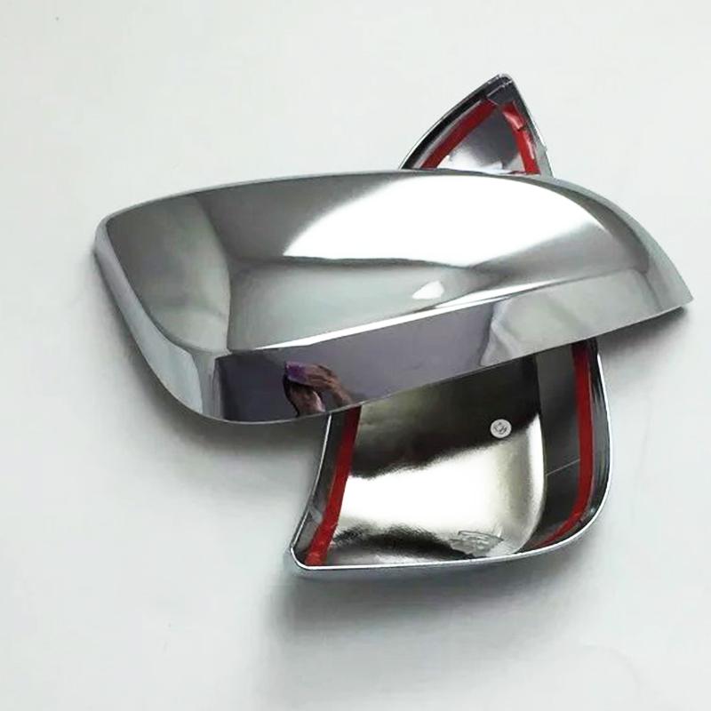 For TOYOTA RAV4 XA40 2013-2018 Car Rearview Mirror Cover Trim, Chrome Silver Side Turn Signal Mirror Covers 2014 2015 2016 2017