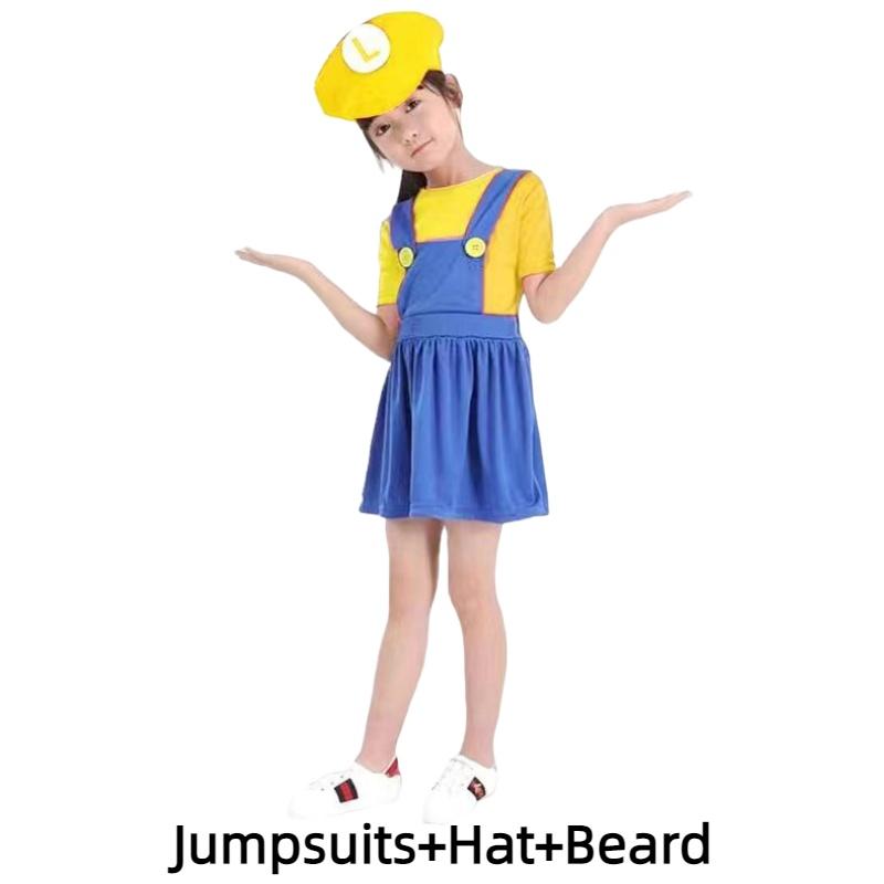 Halloween Cosplay Costume For Kids And Adults Super Mario Outfit In Various Colors