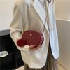 Rhombus embroidery thread small bag women's 2025 early autumn new casual fashion chain single shoulder solid color crossbody oval bag
