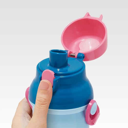Skater Children's Water Bottle, 480ml, Direct Drinking, Plastic, One-Touch Operation, Dishwasher Safe, Made in Japan, Studio Ghibli, Ponyo on the Clif