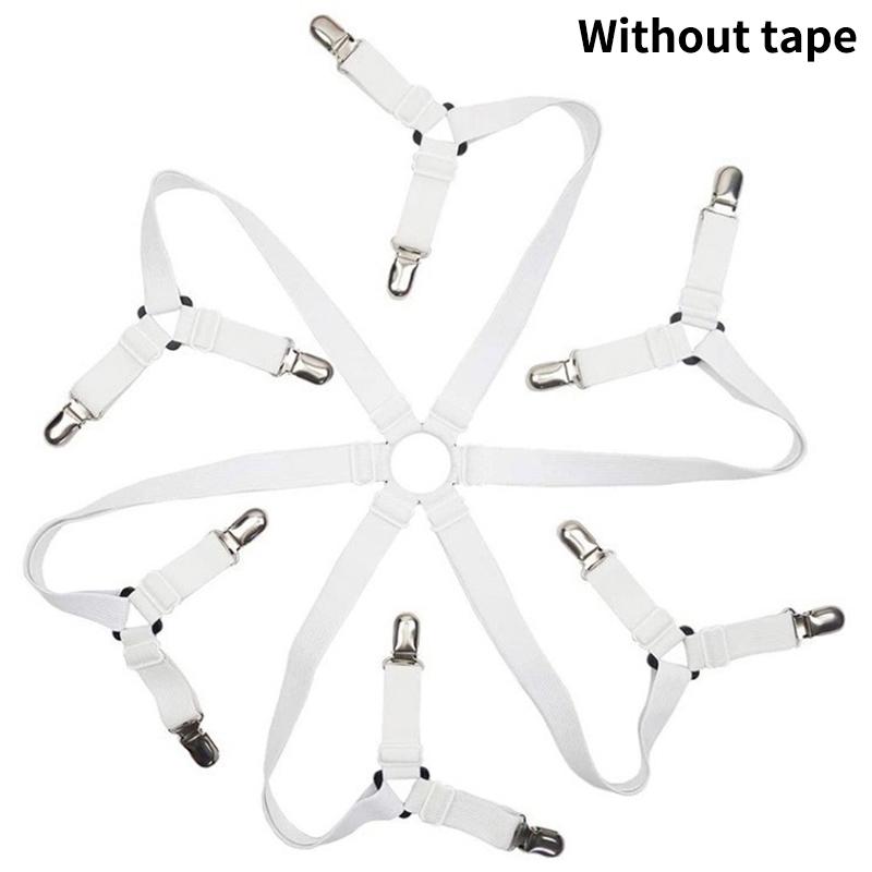 1Pcs Bed Sheet Holder Straps Adjustable Elastic Band Fitted Bed Sheet Holder Fasteners Suspenders Clip Suit