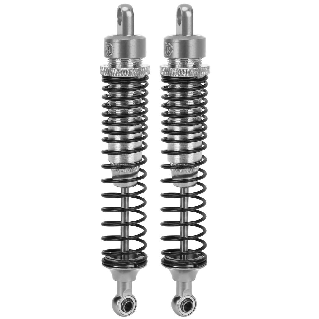 2Pcs 108mm RC Metal Shock Absorber Damper Set for HSP  RGT  Himoto  Redcat 110 RC CarSilver