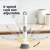 Refillable Rotating Dish Brush Long Handle Non Slip for Pots Pans Scrub Dishwasher Safe Non Scratch Bristles