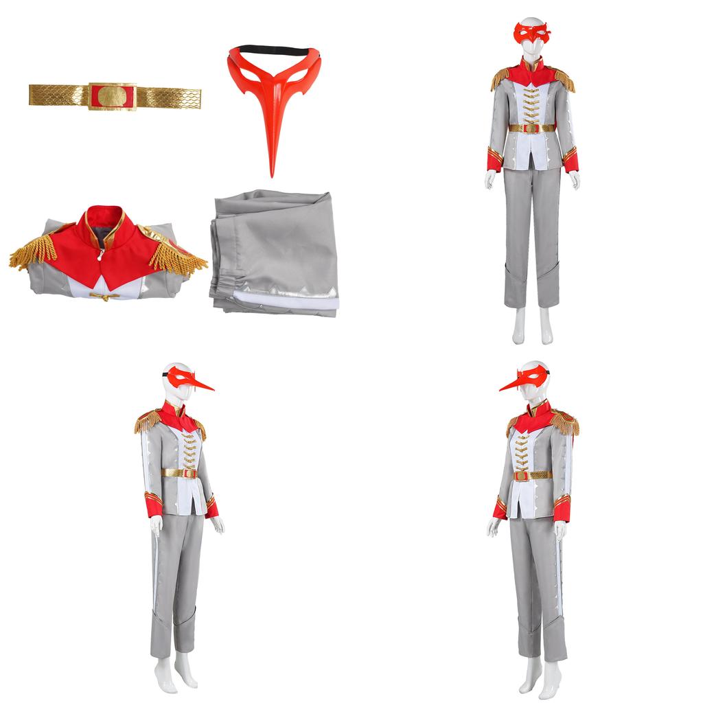 Persona 5 Akechi Goro Cosplay Costume Set With Mask For Anime Role Play