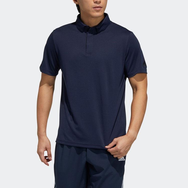 Adidas M Mh Bd Polo Solid Color Sports Short Sleeve Polo Shirt Men Tops Ink-Blue GN0800