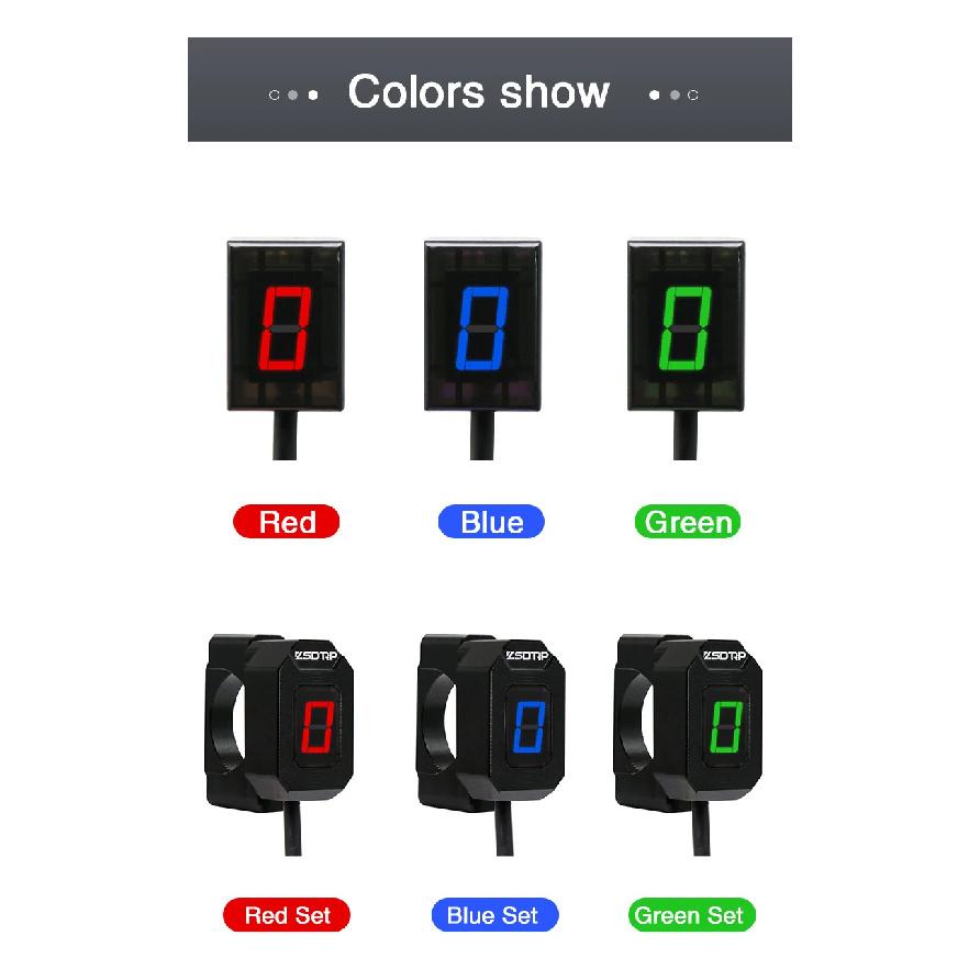 Alconstar Universal Strong magnet Ultra thin Motorcycle 6 Speed Digital Gear Indicator Motorcycle Display Shift Lever Sensor