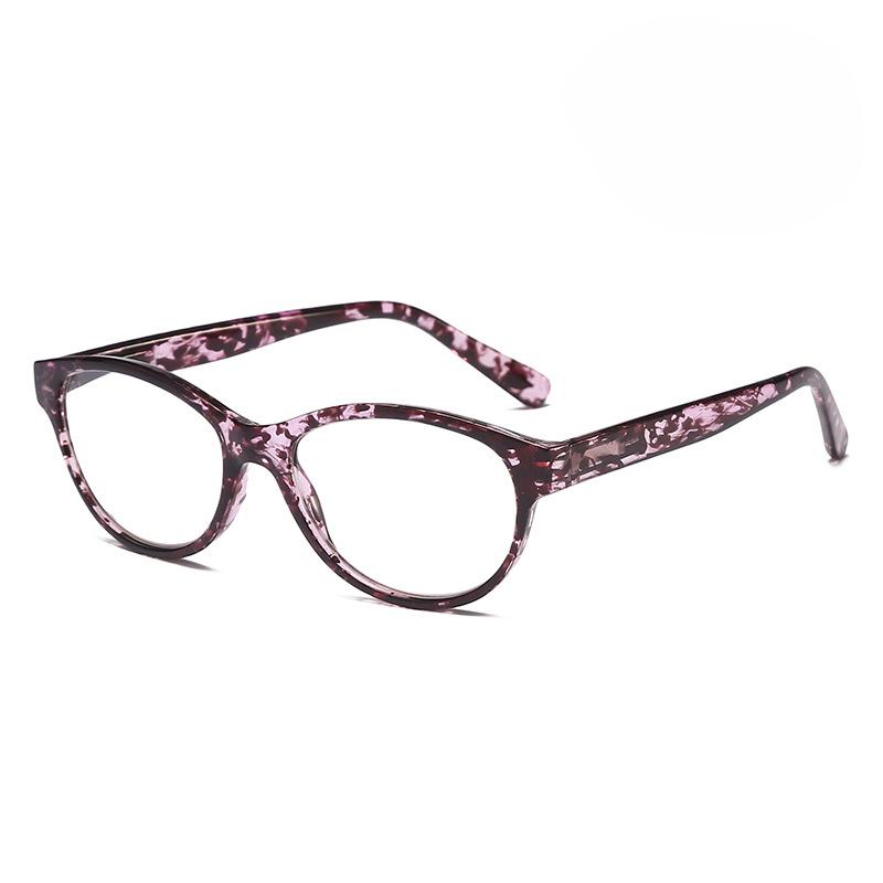 

Retro Simple Elegant Reading Glasses High Definition Anti Blue Light Printed Spring Legs Womens 100 красный