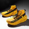Large size summer new fly-woven sneakers thick-soled breathable sports running shoes