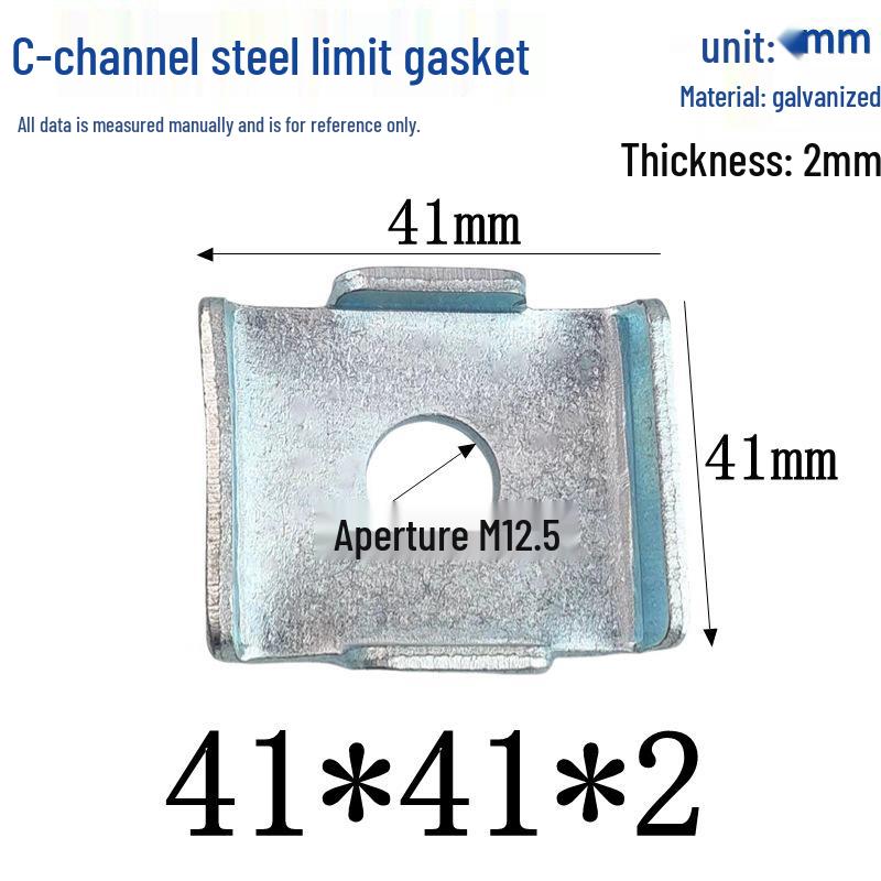 C-Shaped Galvanized Steel Pressure Block Washer