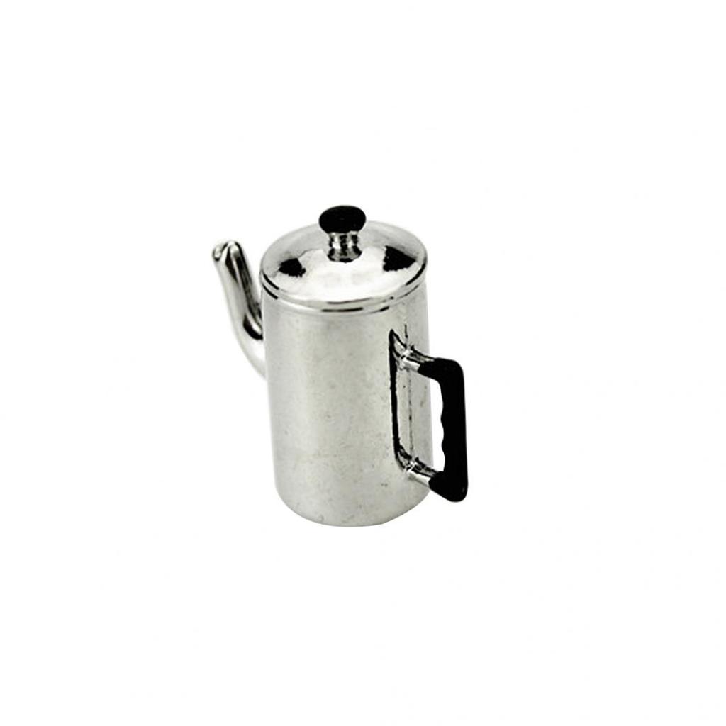 1Pc Dollhouse Miniature Alloy Mini Milk Tea Kettle Kitchen 1:12 1:6 Kids Toy Gift
