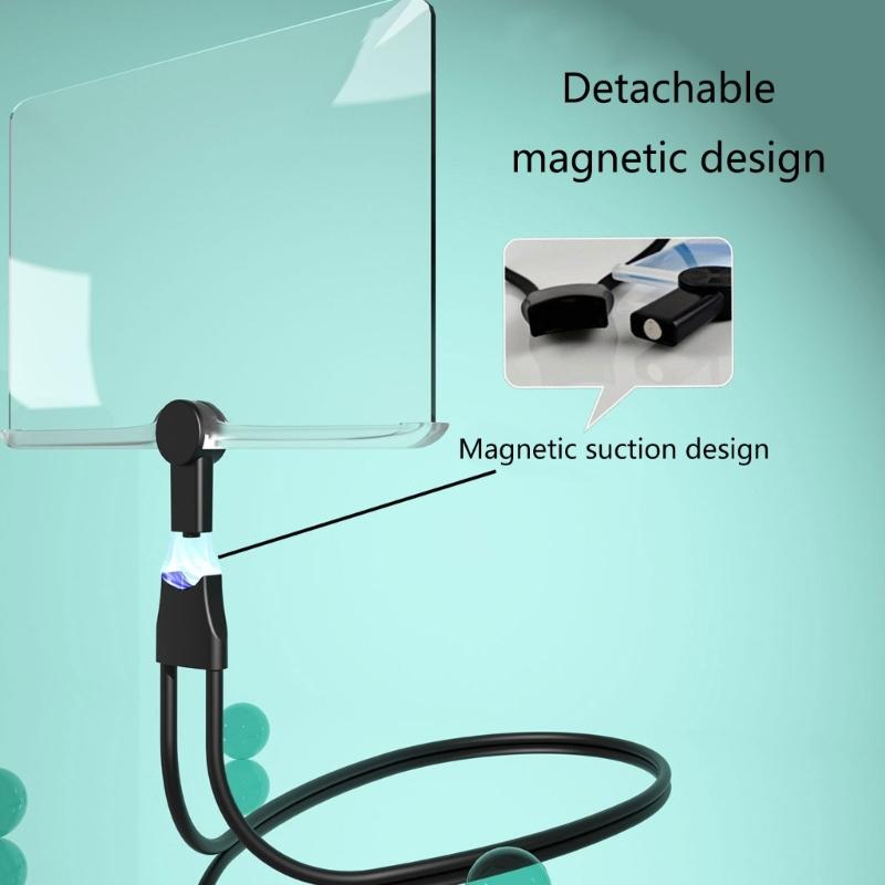 Flexible Neck Tool Hand Neck Tool Lightweight Neck Magnifier Large Side Magnifying Glass Gift for Elderly & Hobbyists