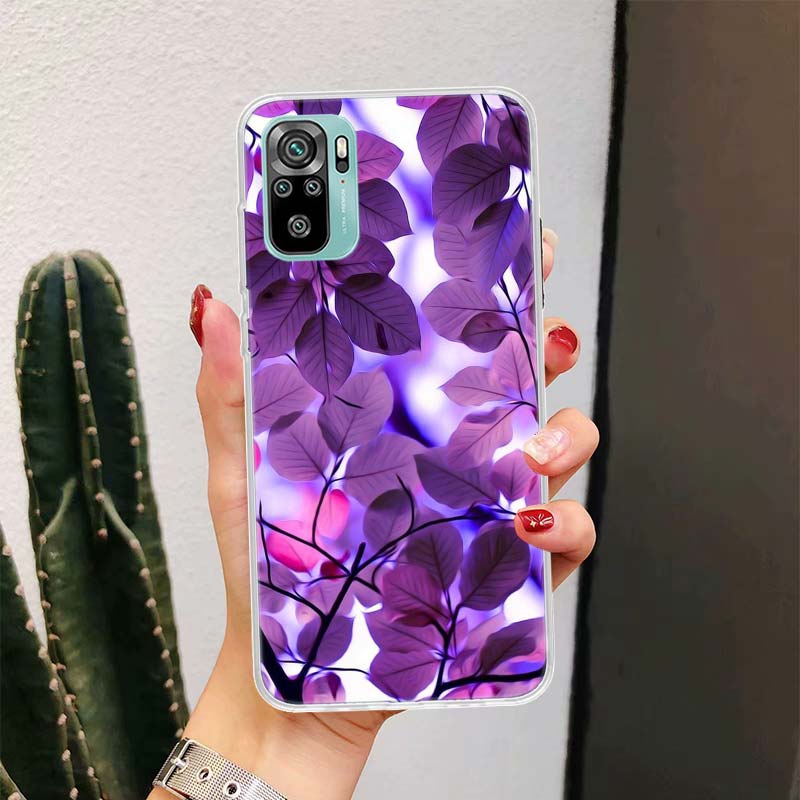 

Purple Lavender Flowers Phone Case For Xiaomi Redmi Note 13 14 15 Pro Plus 12S 12 14S 11S 11E 10 10S 11 11T 5G 4G Cover Coque Re Redmi Note 13 5G
