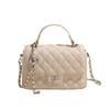 2024 Women's Fashion Diamond Pattern Chain Crossbody Bag - High-End Small Square Handbag