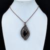 Shungite Pendant, Handmade Gemstone 999 Copper Wire Wrap Pendant Antique Jewelry, For Gift Copper Jewelry