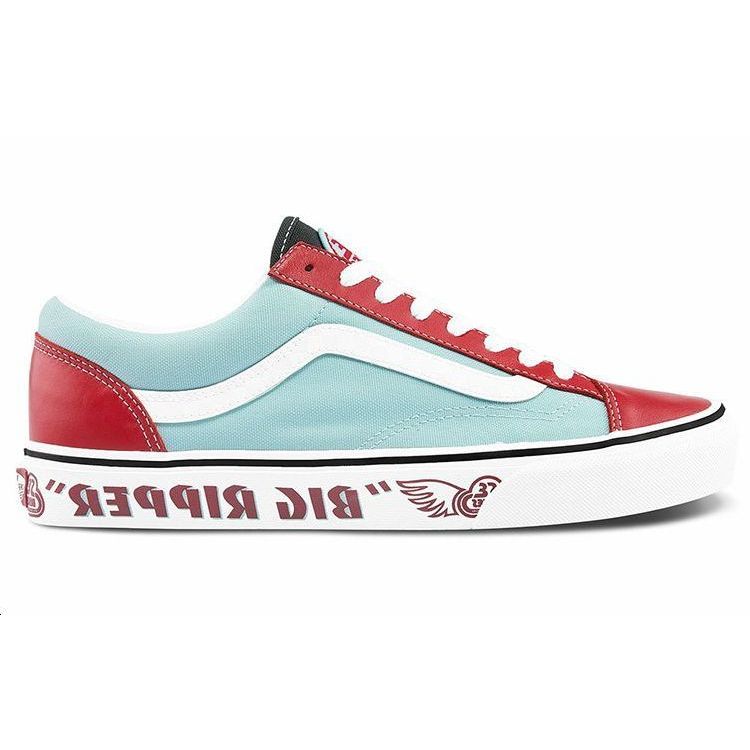 SE Bikes x Vans Style 36 Big Ripper - Červená Reflexní Unisex Tenisky Modré VN0A54F64Y7