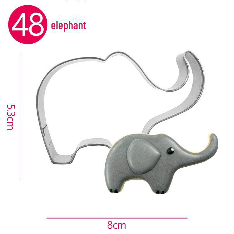 

Набор форм для печенья и помадки из нержавеющей стали - дизайны слона и жирафа